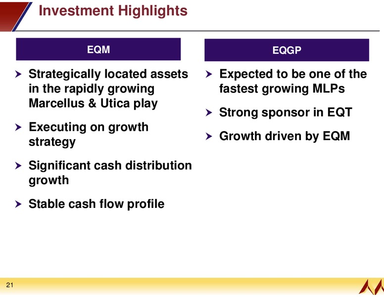 May 2015 Investor Presentation – EQT Midstream Partners Lp – slide 19