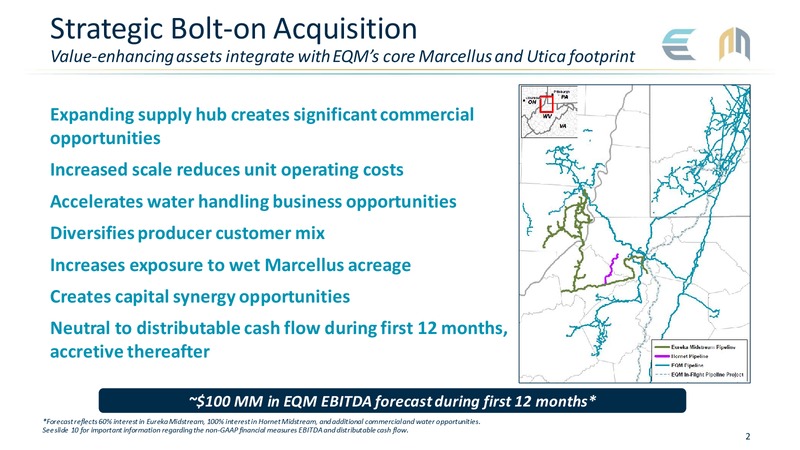 Strategic Asset Acquisition – EQT Midstream Partners Lp – slide 2