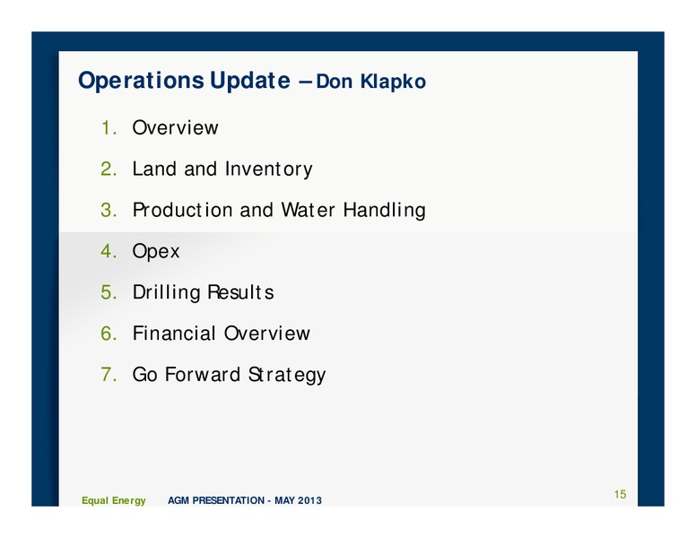 Annual and Special Meeting – Equal Energy Ltd. – slide 14