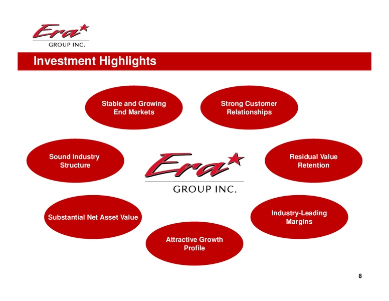 COWEN & CO ULTIMATE ENERGY CONFERENCE – Era Helicopters – slide 8