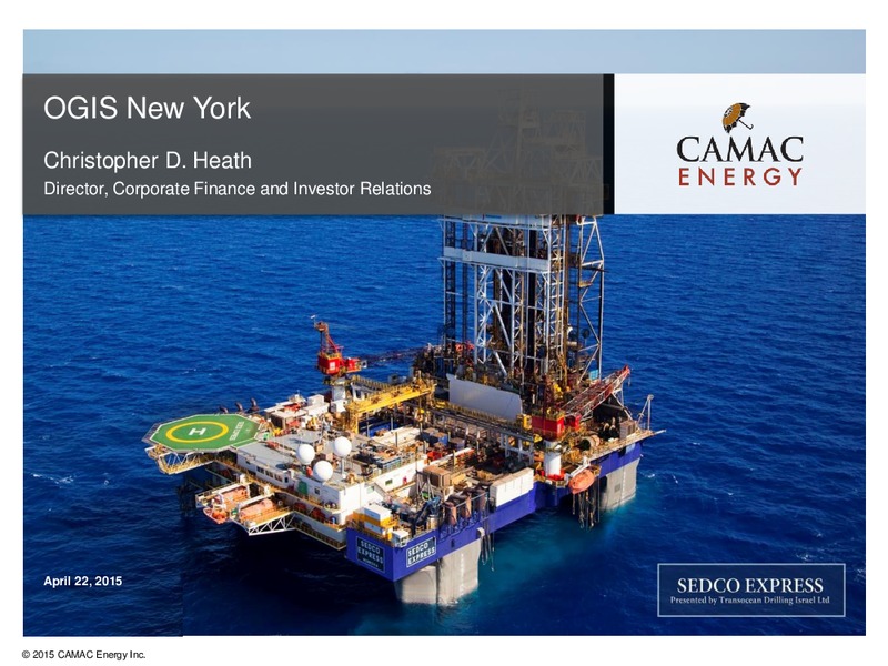 OGIS New York – Erin Energy Corp. – slide 1