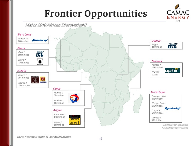 RODMAN & RENSHAW ANNUAL GLOBAL INVESTMENT CONFERENCE – Erin Energy Corp. – slide 12