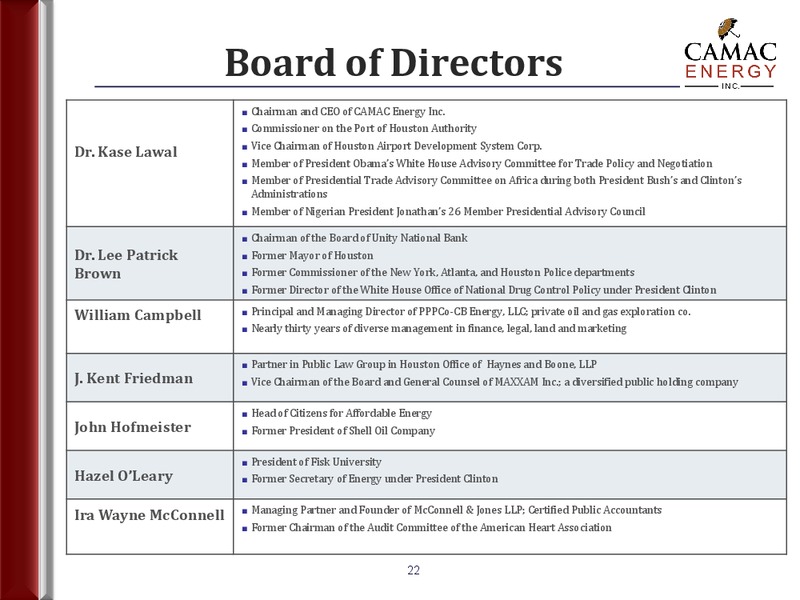 RODMAN & RENSHAW ANNUAL GLOBAL INVESTMENT CONFERENCE – Erin Energy Corp. – slide 21