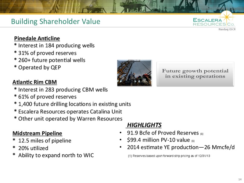 IPAA Oil & Gas Conference – Escalera Resources Co. – slide 13