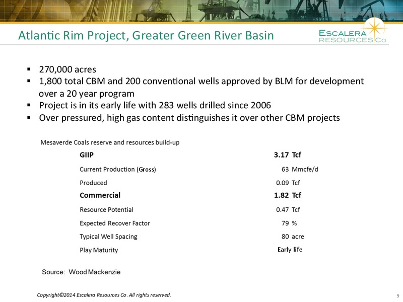 IPAA OGIS TORONTO – Escalera Resources Co. – slide 8