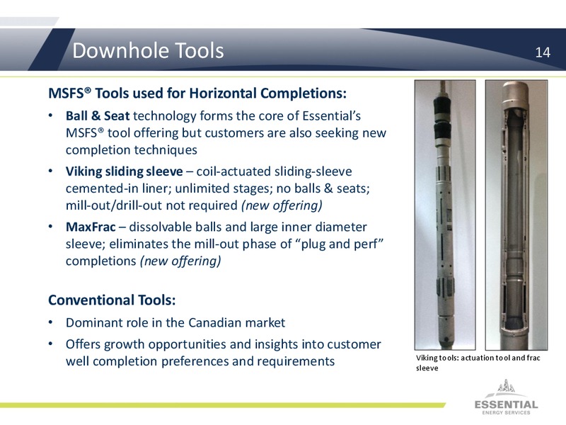 Investor Presentation – Essential Energy Services – slide 13