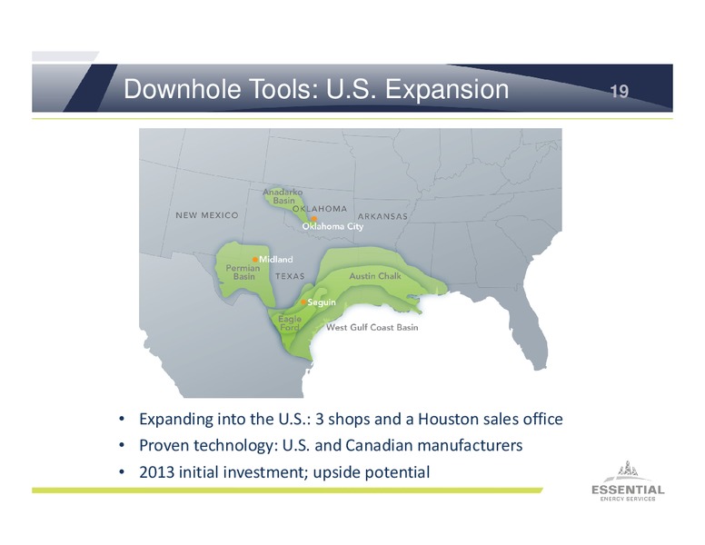 Investor Presentation – Essential Energy Services – slide 18