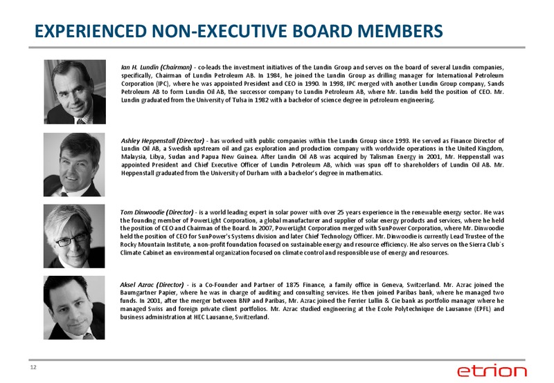 Corporate Presentation – Etrion Corporation – slide 11