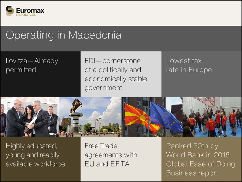 INVESTOR PRESENTATION – Euromax Resources Ltd. – slide 3