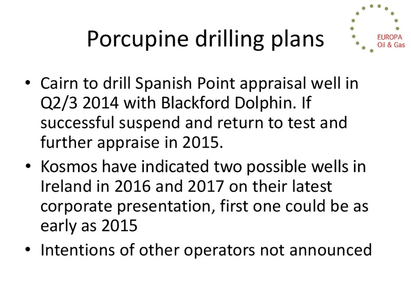 INVESTOR PRESENTATION – Europa Oil and Gas – slide 26