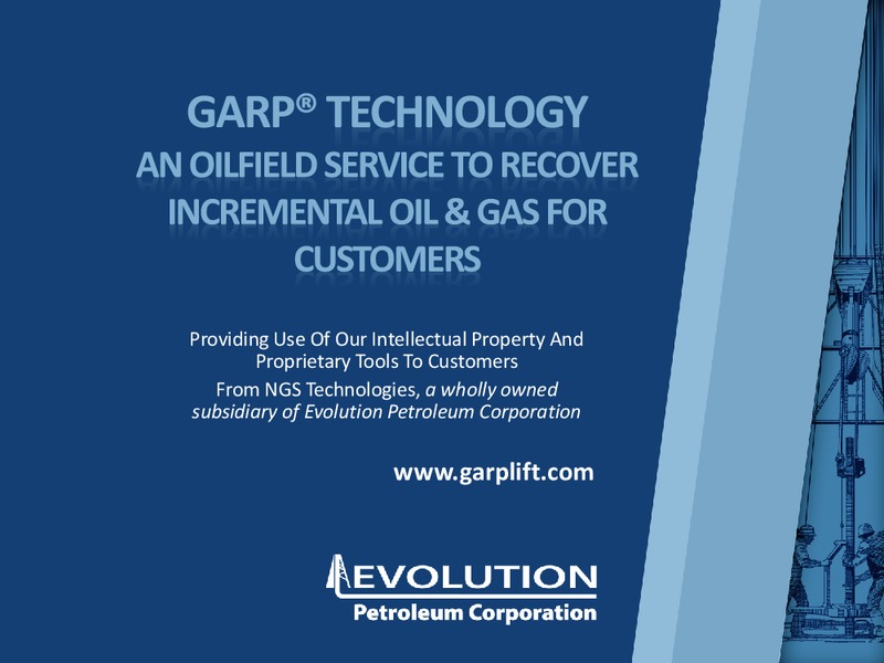 ENERCOM'S THE OIL AND SERVICES CONFERENCE – Evolution Petroleum Corp. – slide 16