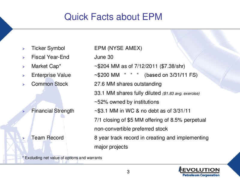 GLOBAL HUNTER SECURITIES CONFERENCE – Evolution Petroleum Corp. – slide 2