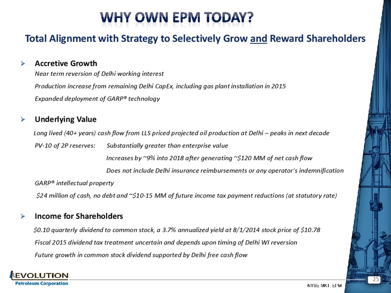 Enercom The Oil and Gas Conference 19 – Evolution Petroleum Corp. – slide 24