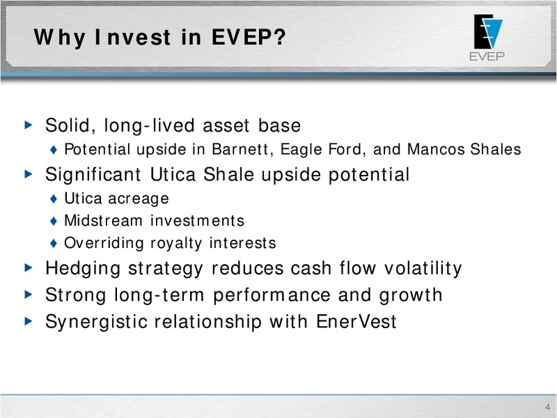 NAPTP 2014 MLP Investor Conference – EV Energy Partners Lp – slide 3