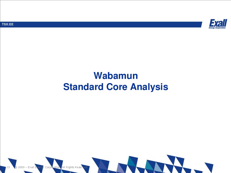 Wabamun Presentation – Exall Energy – slide 12