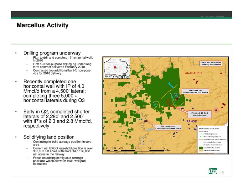 Second Quarter 2010 Review – Exco Resources Inc. – slide 26