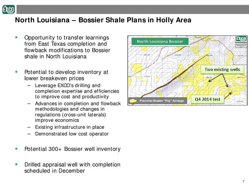 Investor Presentation – Exco Resources Inc. – slide 7
