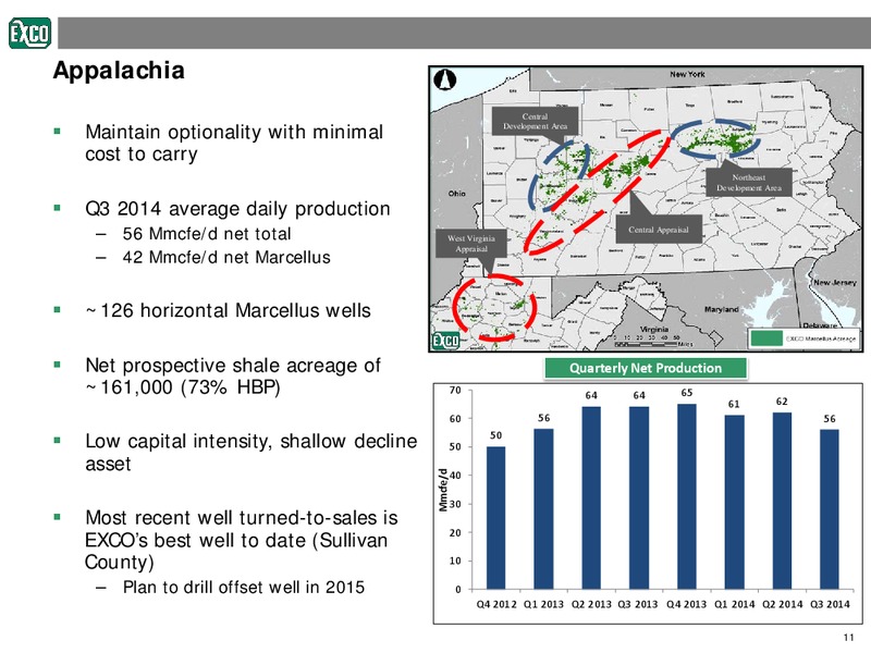 Investor Presentation – Exco Resources Inc. – slide 11