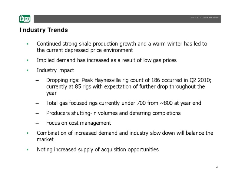Q4 2011 Review – Exco Resources Inc. – slide 4