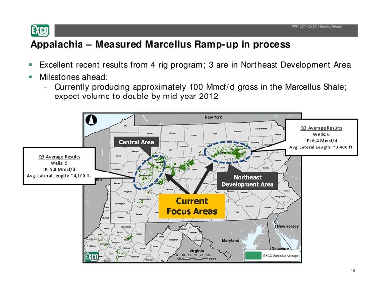 Q3 2011 Review – Exco Resources Inc. – slide 18