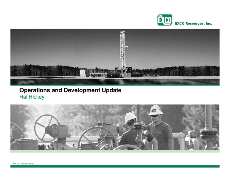 Q3 2010 Review – Exco Resources Inc. – slide 12