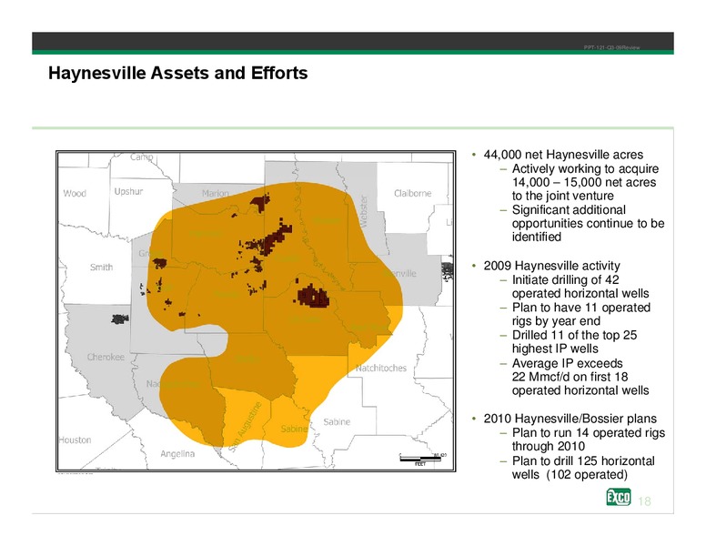 Q3 2009 Review – Exco Resources Inc. – slide 16