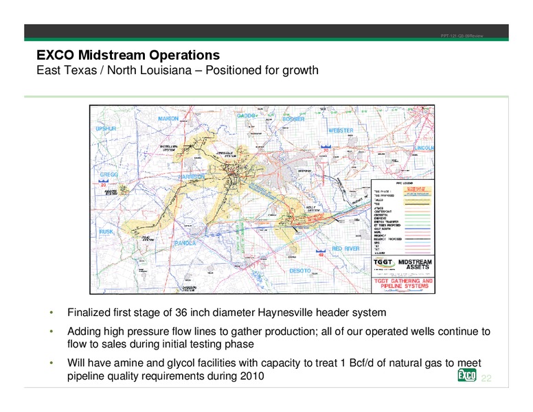 Q3 2009 Review – Exco Resources Inc. – slide 20