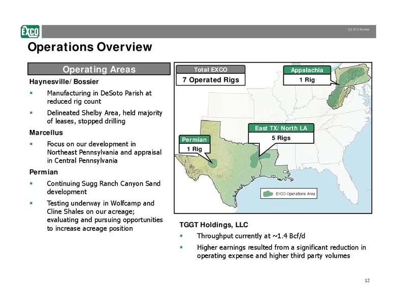 Q3 2012 Review – Exco Resources Inc. – slide 12