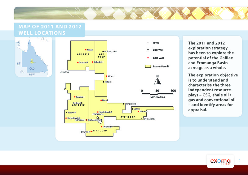 CEO PRESENTATON – Exoma Energy Limited – slide 3