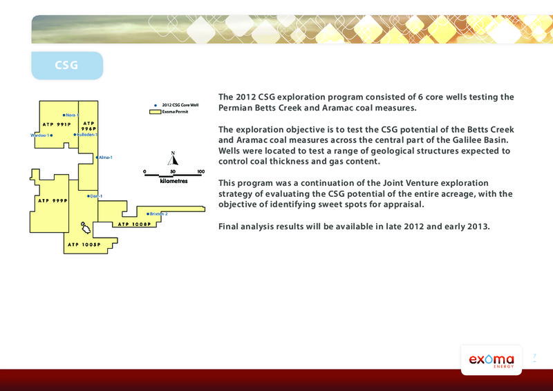 CEO PRESENTATON – Exoma Energy Limited – slide 6