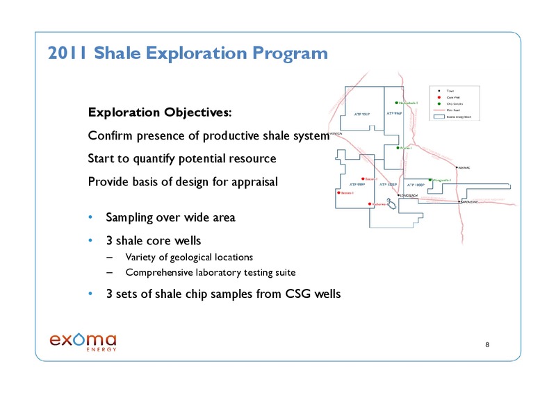JP Morgan Shale Corporate Access Day – Exoma Energy Limited – slide 7