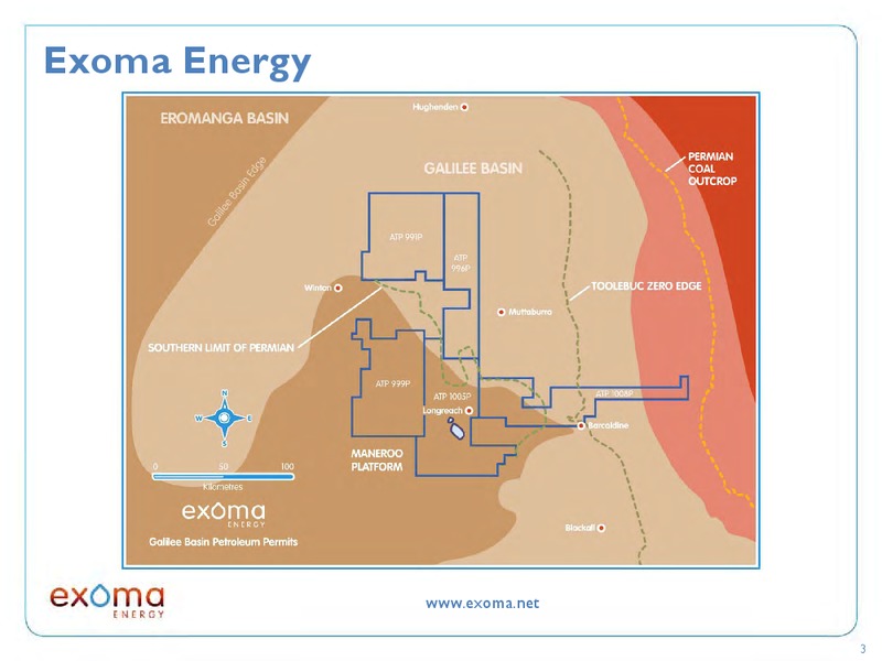 EXOMA ENERGY CASE STUDU – Exoma Energy Limited – slide 3