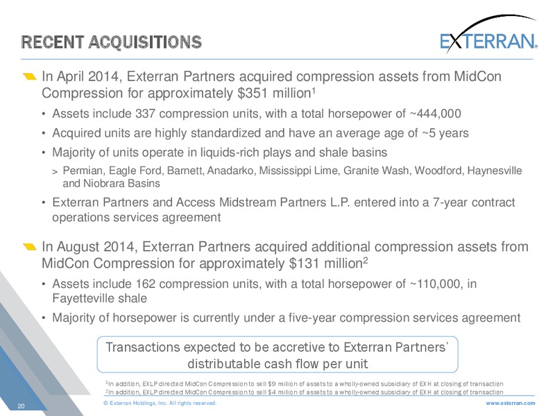 power conference – Exterran Holdings, Inc. – slide 20