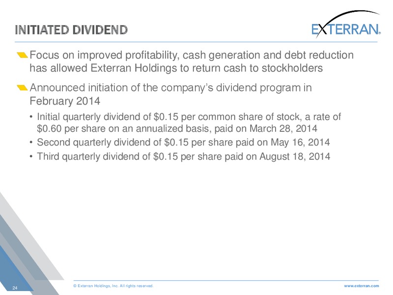 power conference – Exterran Holdings, Inc. – slide 24