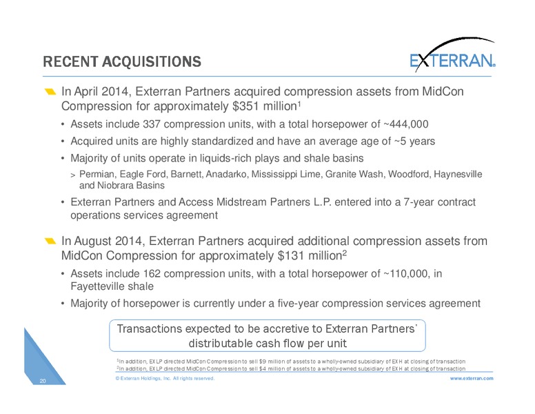 Johnson Rice Energy Conference – Exterran Holdings, Inc. – slide 20
