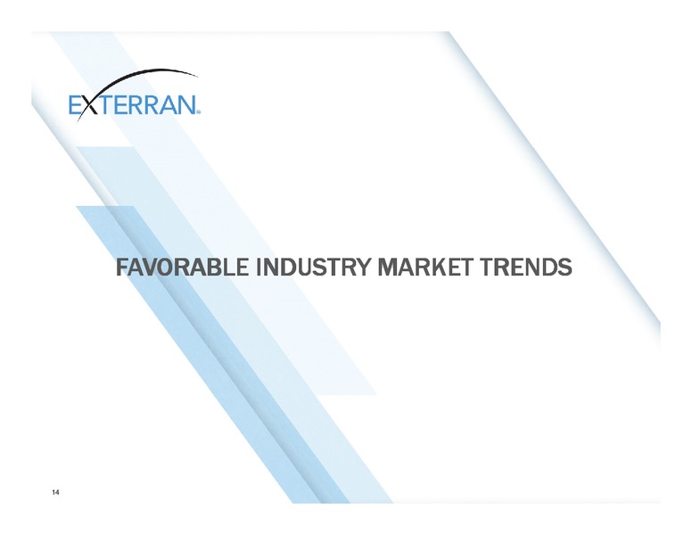 JOHNSON RICE ENERGY CONFERENCE – Exterran Holdings, Inc. – slide 14