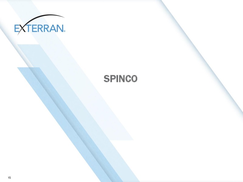 CORPORATE PRESENTATION – Exterran Holdings, Inc. – slide 15
