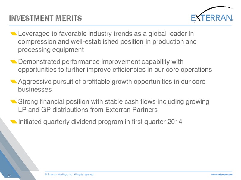 Barclays Capital CEO energy Power Conference – Exterran Holdings, Inc. – slide 27