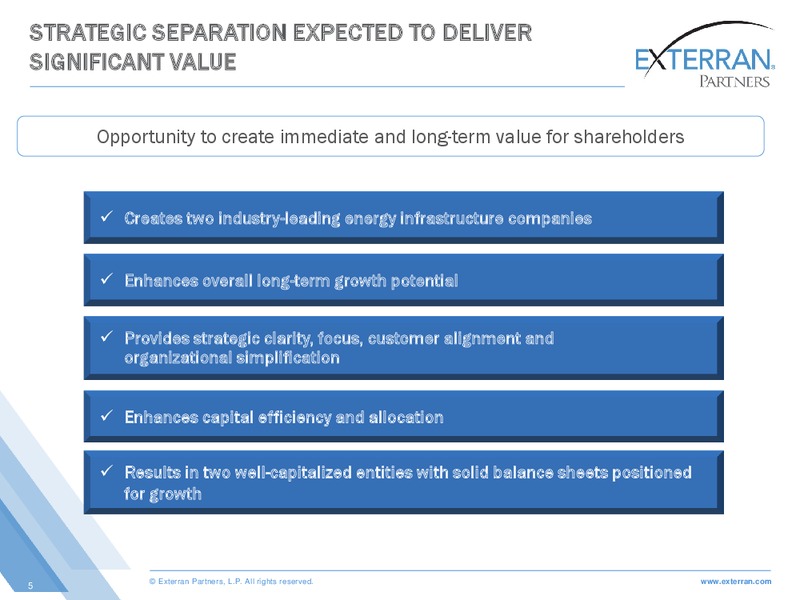 WELLS MLP AND ENERGY CONFERENCE – Exterran Partners Lp – slide 5