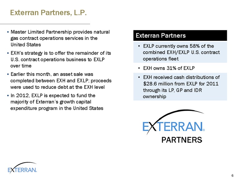 HOWARD WEIL ENERGY CONFERENCE – Exterran Partners Lp – slide 6