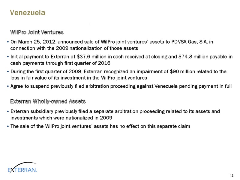 HOWARD WEIL ENERGY CONFERENCE – Exterran Partners Lp – slide 12