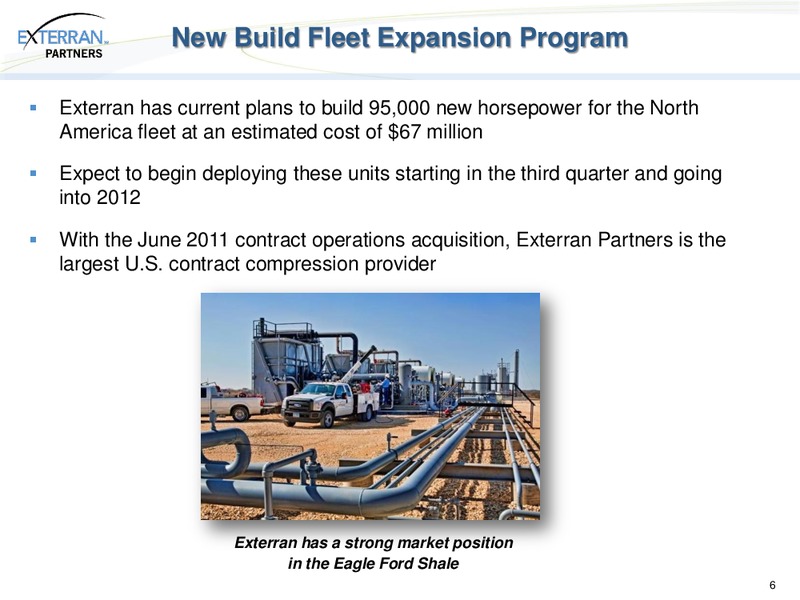 CITIGROUP ONE ON ONE MASTER LIMITED PARTNERSHIP MIDSTRE INFRASTRUCTURE CONFERENCE – Exterran Partners Lp – slide 6