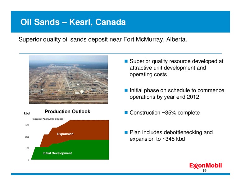 INVESTOR PRESENTATION – ExxonMobil – slide 19