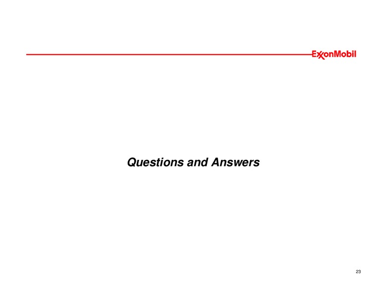 EXECUTIVE COMPENSATION OVERVIEW – ExxonMobil – slide 22