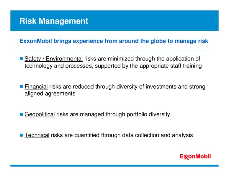 INVESTOR PRESENTATION – ExxonMobil – slide 15