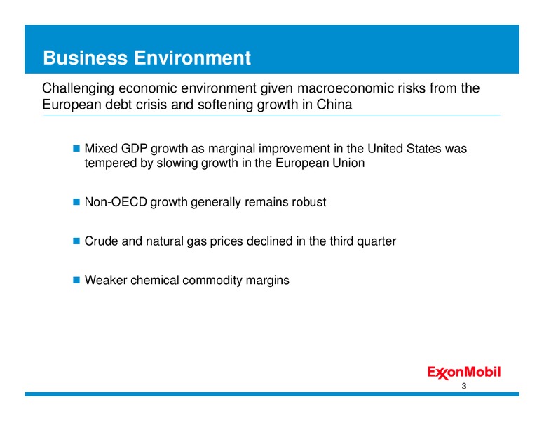 Q3 2011 – ExxonMobil – slide 2