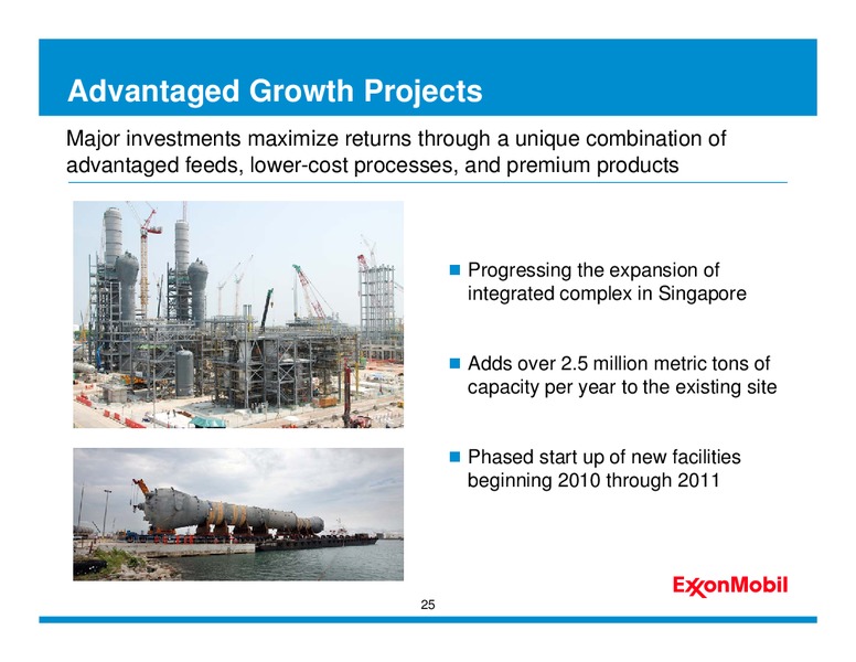 THIRD QUARTER 2010 EARNINGS CONFERENCE CALL AND WEBCAST – ExxonMobil – slide 24