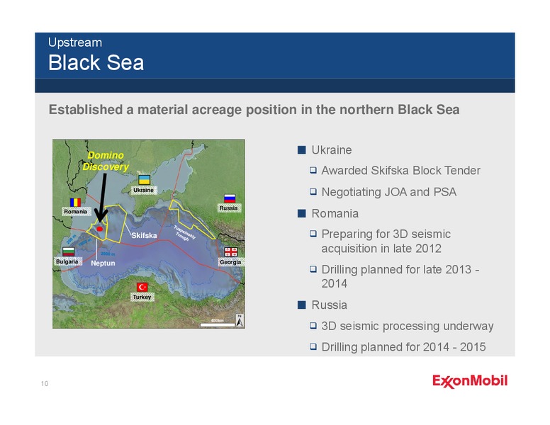 THIRD QUARTER 2012 EARNINGS CALL – ExxonMobil – slide 9