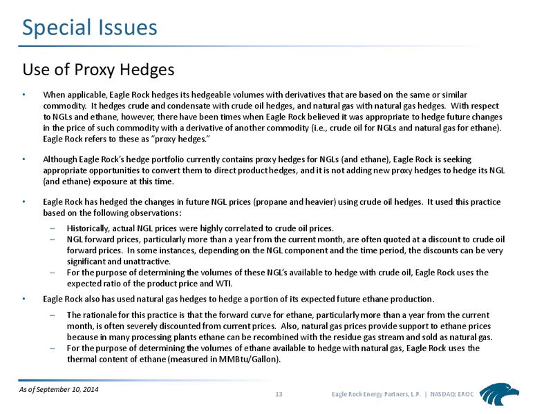 Commodity Hedging Overview – Eagle Rock Energy Partners Lp – slide 12