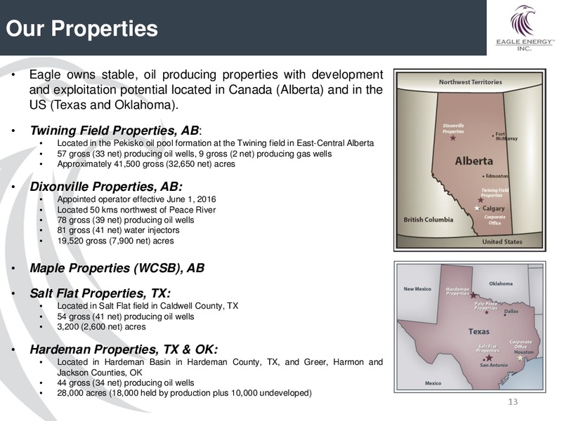 June 2016 Investor Presentation – Eagle Energy Trust – slide 12